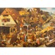 Puzzle aus handgefertigten Holzteilen - Brueghel: Flämische Sprichwörter