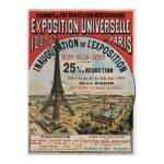   Puzzle aus handgefertigten Holzteilen - Exposition Universelle de Paris, 1889