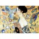 Puzzle aus handgefertigten Holzteilen - Gustav Klimt - Dame mit Fächer