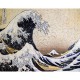Puzzle aus handgefertigten Holzteilen - Hokusai: Die Welle