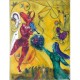 Puzzle aus handgefertigten Holzteilen - Marc Chagall - Der Tanz