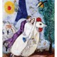 Puzzle aus handgefertigten Holzteilen - Marc Chagall - Les Fiancés