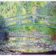 Puzzle aus handgefertigten Holzteilen - Monet: Die japanische Brücke