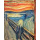 Puzzle aus handgefertigten Holzteilen - Edvard Munch: Der Schrei