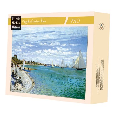 Puzzle-Michele-Wilson-A1082-750 Handgeschnittenes Holzpuzzle - Regatta In Sainte-Adresse