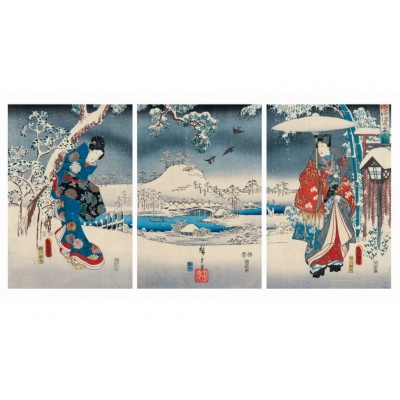 Puzzle-Michele-Wilson-A541-2500 Holzpuzzle - Hiroshige Utagawa: Genji