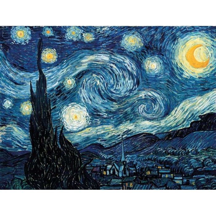  Puzzle-Michele-Wilson-A848-650 Handgeschnittenes Holzpuzzle - Starry Night