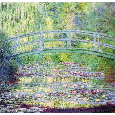 Puzzle-Michele-Wilson-A910-80 Puzzle aus handgefertigten Holzteilen - Monet: Die japanische Brücke