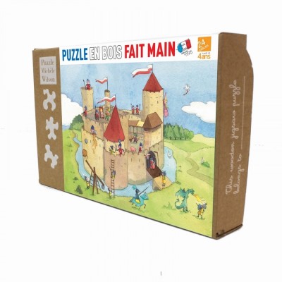 Puzzle-Michele-Wilson-K145-24 Handgeschnittenes Holzpuzzle - Panic At The Château-Fort