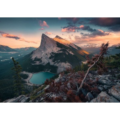 Puzzle Ravensburger-00033 Nature Edition No 16 - Ein Abend in den Rocky Mountains