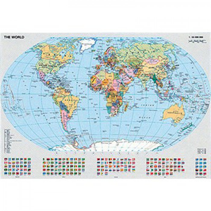 Puzzle Ravensburger-00065 Politische Weltkarte 