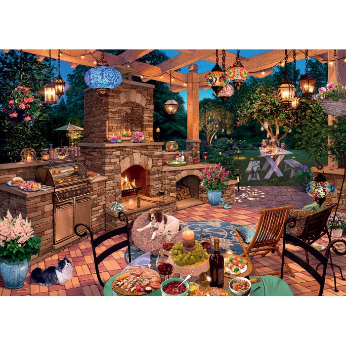 Puzzle  Ravensburger-00280 Außenküche