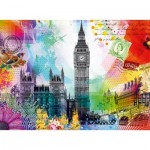 Puzzle  Ravensburger-00309 Postkarte aus London