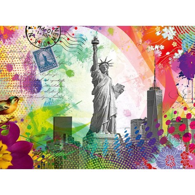 Puzzle Ravensburger-00368 Postkarte aus New York