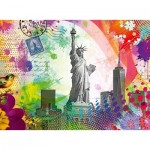 Puzzle  Ravensburger-00368 Postkarte aus New York