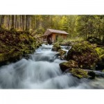 Puzzle  Ravensburger-00604 Mühle am Gollinger Wasserfall