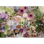 Puzzle  Ravensburger-00620 Prachtvolle Blumenliebe