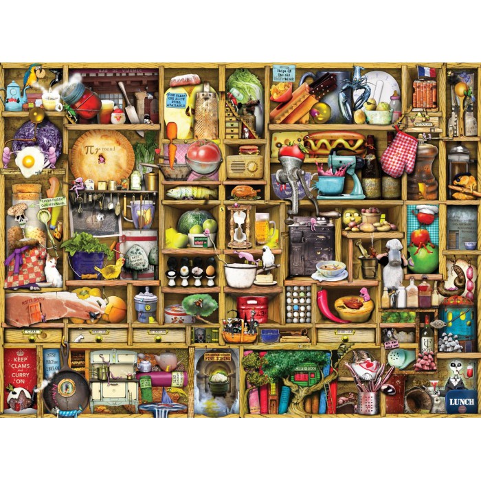 Puzzle Ravensburger-00652 Colin Thompson: Kurioses Küchenregal