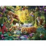 Puzzle  Ravensburger-00696 Idylle am Wasserloch