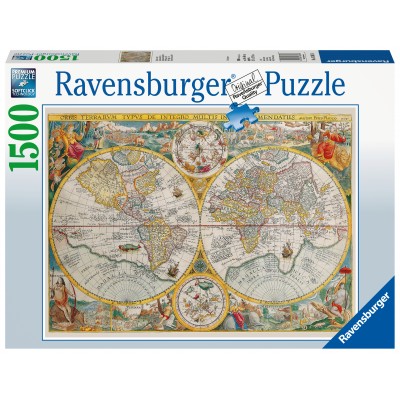 Puzzle Ravensburger-00716 Weltkarte 1594
