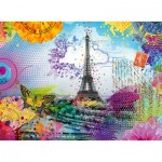 Puzzle  Ravensburger-00772 Postkarte aus Paris