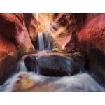 Puzzle  Ravensburger-00801 Der Wasserfall im Red Canyon