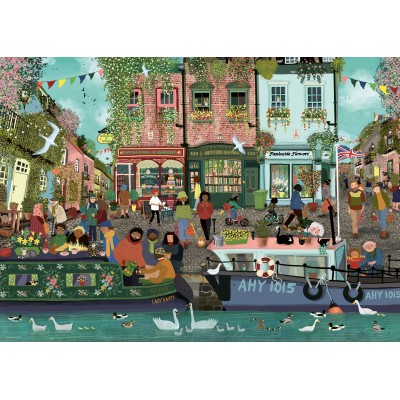 Puzzle Ravensburger-00814 Entlang des Flusses
