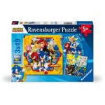  Ravensburger-01133 3 Puzzles - Sonic Abenteuer