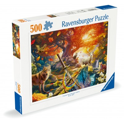 Puzzle Ravensburger-01307 Der Excalibur-Wald