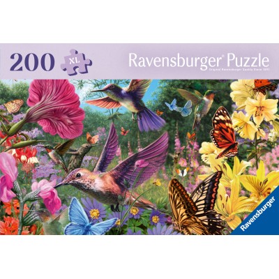 Ravensburger-01369 Wellness & Puzzle - Kolibris und Schmetterlinge