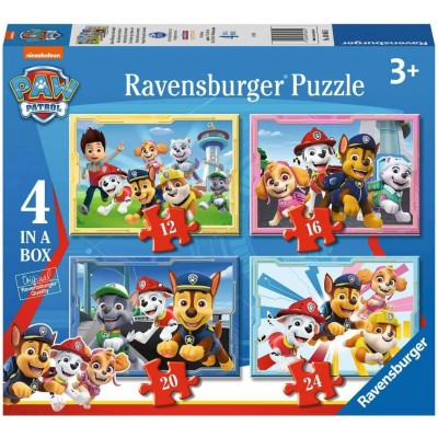 Ravensburger-03065 4 Puzzles - Paw Patrol
