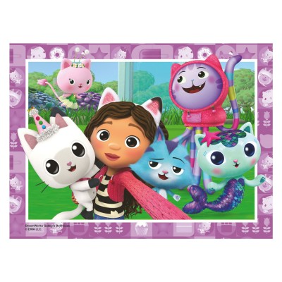 Ravensburger-03143 4 Puzzles - Gabbys Puppenhaus