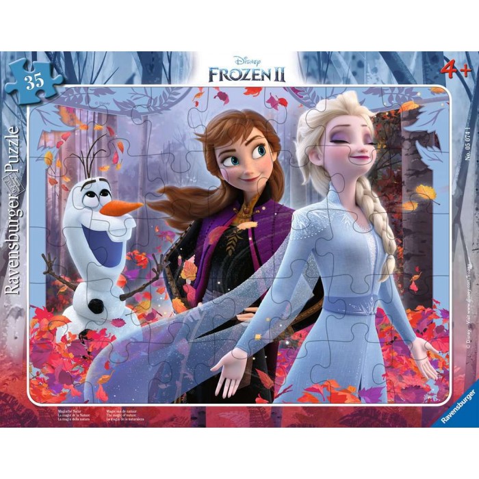  Ravensburger-05074 Rahmenpuzzle - Frozen II