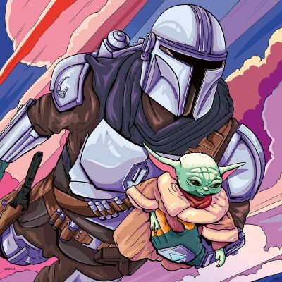 Ravensburger-05241 3 Puzzles - Star Wars - The Mandalorian