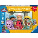  Ravensburger-05588 2 Puzzles - Dino Ranch