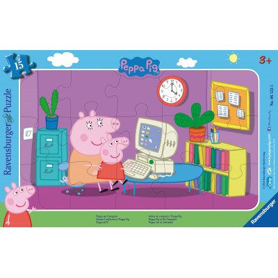 Ravensburger-06123 Rahmenpuzzle - Peppa Pig