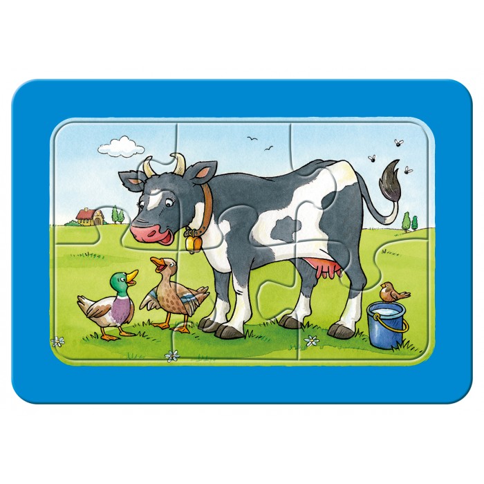Ravensburger-06571 3 Puzzles - My First Puzzle - Gute Tierfreunde