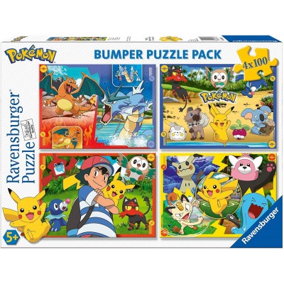 Ravensburger-06929 4 Puzzles - Pokemon