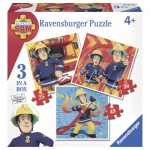  Ravensburger-07065 3 puzzles - Feuerwehrmann Sam