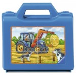  Ravensburger-07432 Würfelpuzzles - Fahrzeuge Auf Bauernhof