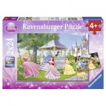  Ravensburger-08865 2 Puzzles - Magische Prinzessinnen