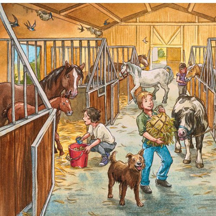 Puzzle Ravensburger-09237 Mein Reiterhof