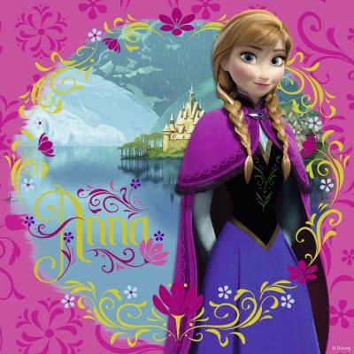 Puzzle Ravensburger-09269 Elsa, Anna & Olaf 