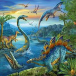 Puzzle  Ravensburger-09317 Faszination Dinosaurier