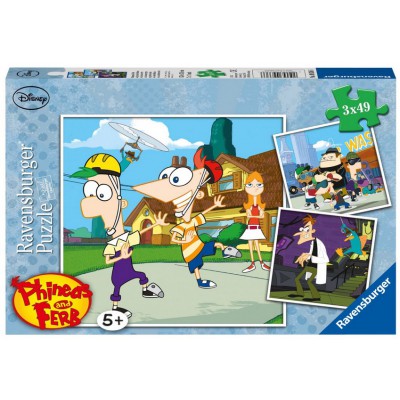 Ravensburger-09336 3 Puzzles - In geheimer Mission