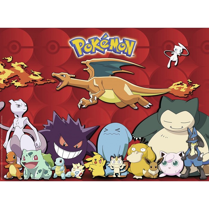 Puzzle Ravensburger-10934 XXL Teile - Pokemon