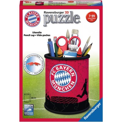 Ravensburger-11215 3D Puzzle - Utensilo: FC Bayern