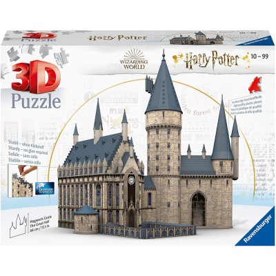 Ravensburger-11259 3D Puzzle - Hogwarts - Harry Potter