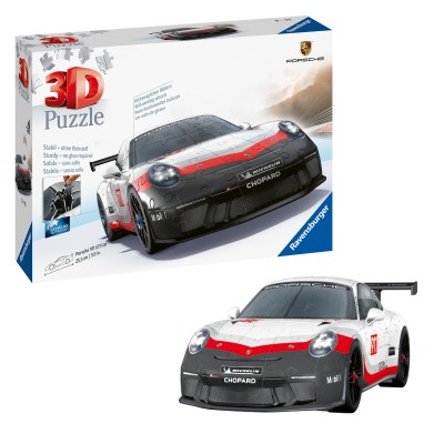 Ravensburger-11557 3D Puzzle - Porsche 911 GT3 Cup (mit Gitter)