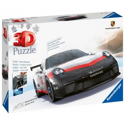 Ravensburger-11557 3D Puzzle - Porsche 911 GT3 Cup (mit Gitter)
